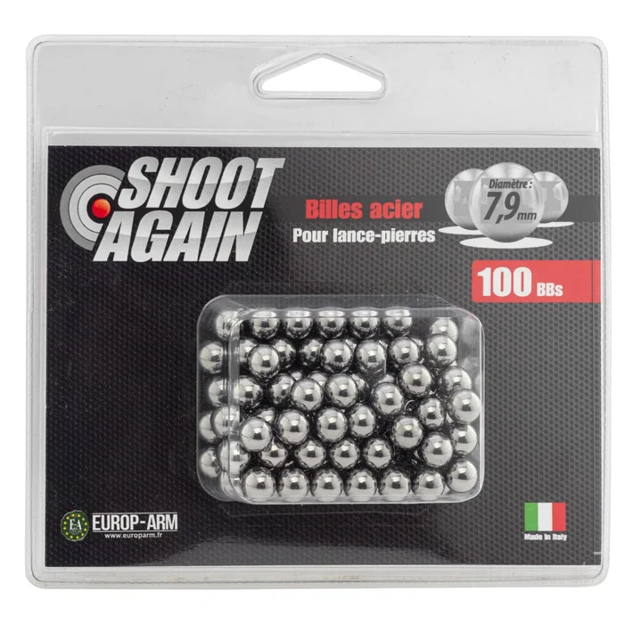 100 billes Acier – 7,9 mm.