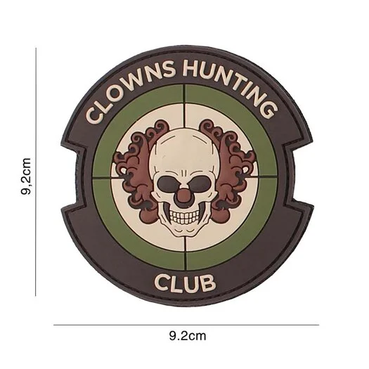 101 INC 3D PVC patch  » Clowns Hunting Club  » multi