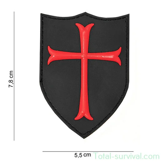 101 INC 3D PVC patch  » Crusader red « 