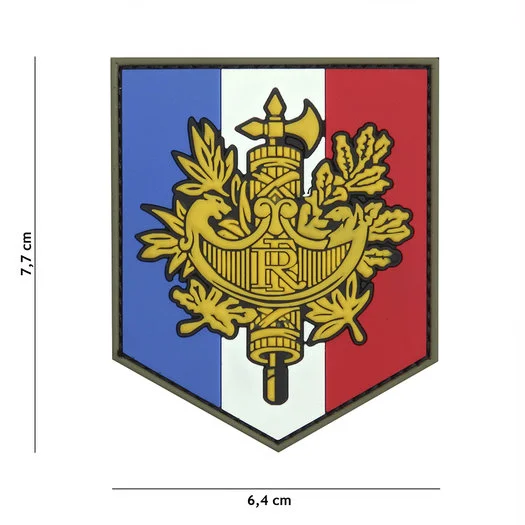 101 INC 3D PVC patch  » French shield « 