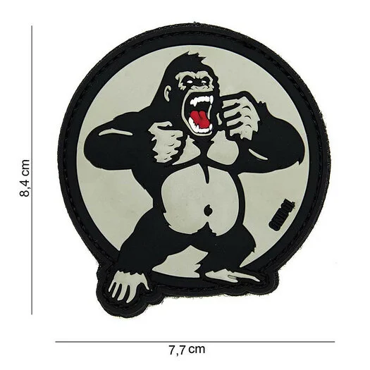 101 INC 3D PVC patch King Kong blanc #14025