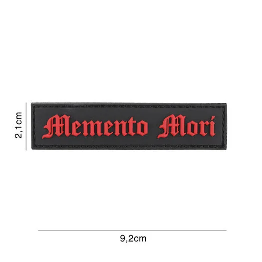 101 INC 3D PVC patch » Memento Mori » black/red