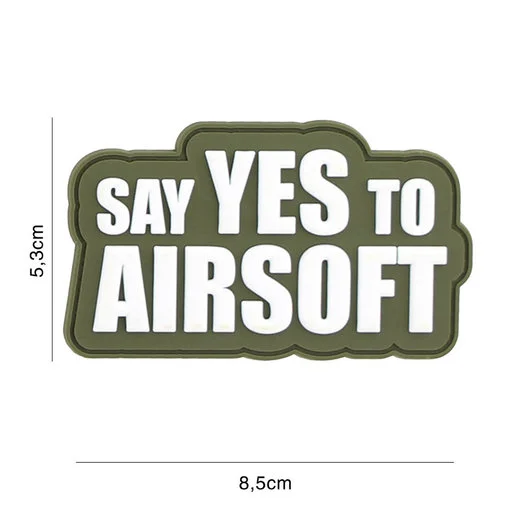 101 INC 3D PVC patch  » Say yes to Airsoft  » green