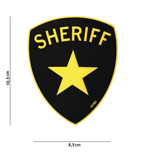 101 INC 3D PVC patch » Sheriff » yellow