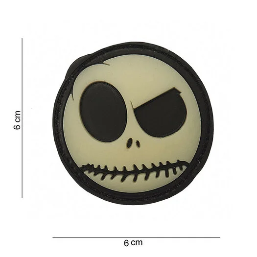 101 INC 3D PVC patch shield  » Big Nightmare Smiley « 