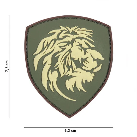 101 INC 3D PVC patch shield » Dutch Lion » OD green