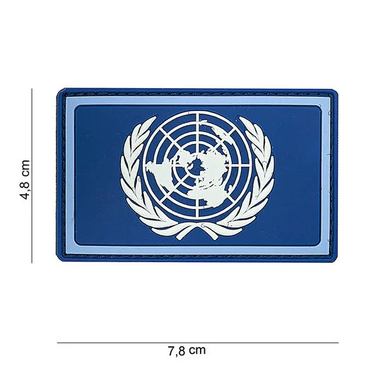 101 INC 3D PVC patch  » United Nations  » Blue