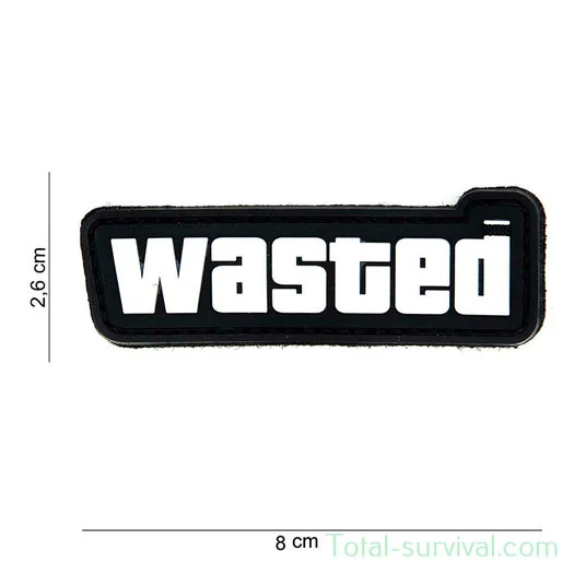 101 INC 3D PVC patch  » Wasted black/white « 