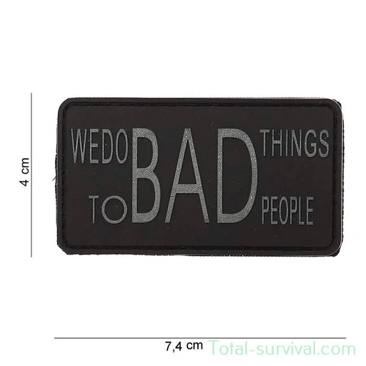 101 INC 3D PVC patch  » We do bad things « 