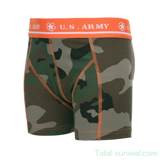 101 Inc boxer pour enfants, camouflage woodland