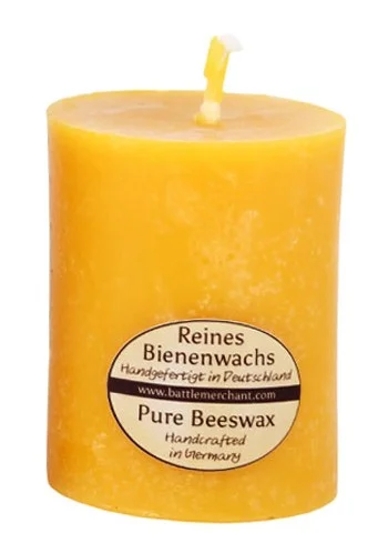 1903000002 – LARP Bougie en cire d’abeille pure, massive 6×4,5cm