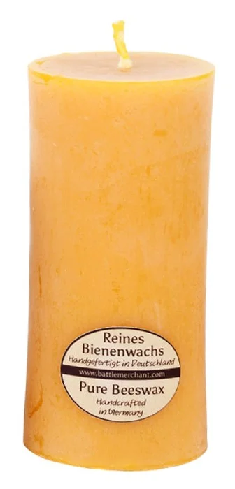 1903000003 – LARP Bougie en cire d’abeille pure, massive 9,5×4,5cm