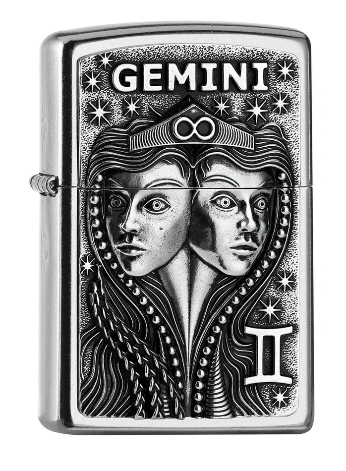 2006503 – ZIPPO Gemini Emblem Gémeaux Astrologie