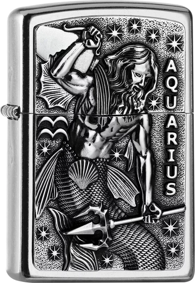 2006508 – ZIPPO Aquarius Emblem Verseau Astrologie