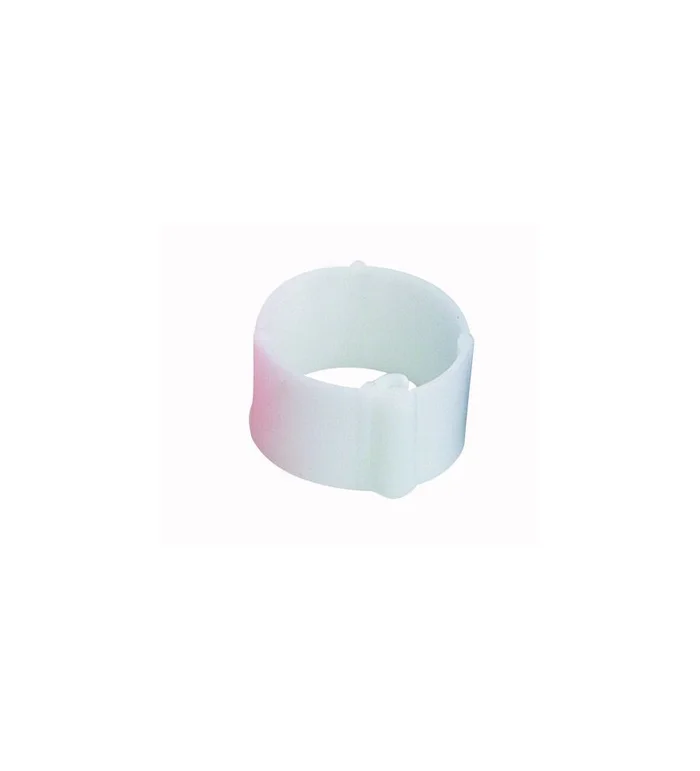 25 Bagues à clips Blanche 8 mm
