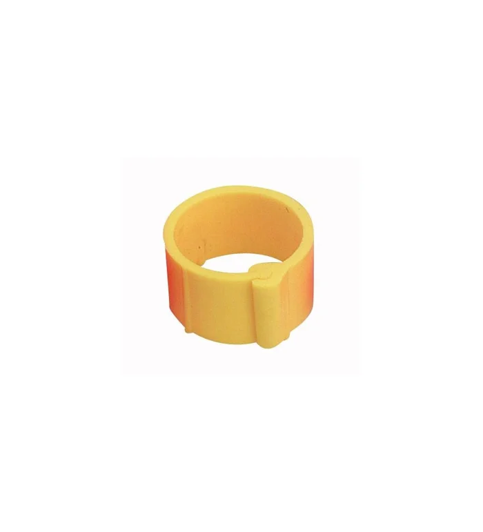 25 Bagues à clips Jaune Ø 8 mm