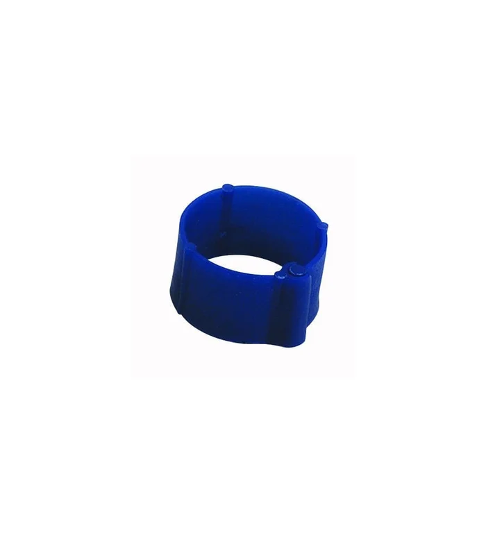 25 Bagues à clips Ø 16 mm Bleue