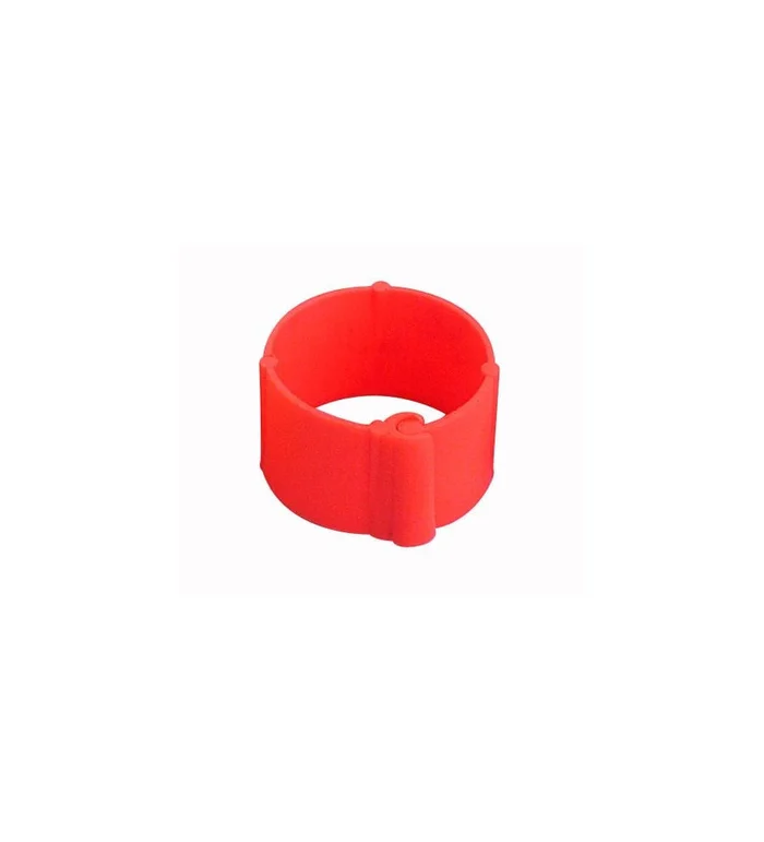 25 Bagues à clips Orange Ø 12 mm