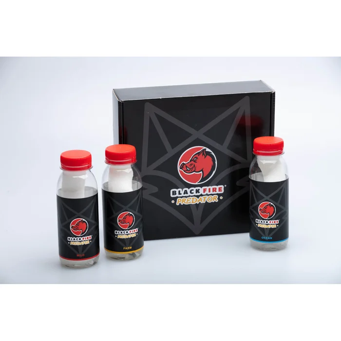 3 bouteilles d’attractant BLACK FIRE Predator