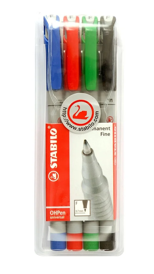 36.078000 – STABILO Quatre feutres Non-Permanents Effacables 4 Couleurs