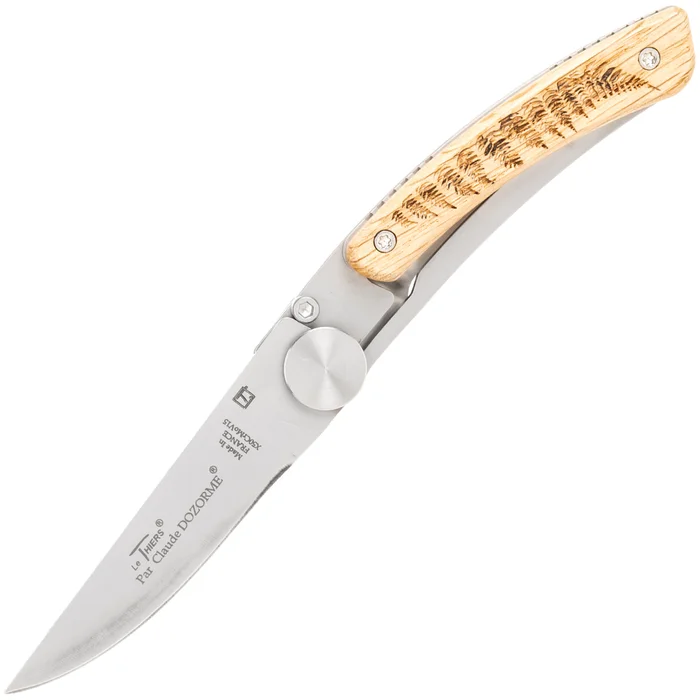 4967.F LE THIERS DOZORME LINER LOCK NATURE FOUGERE 10,5CM INOX