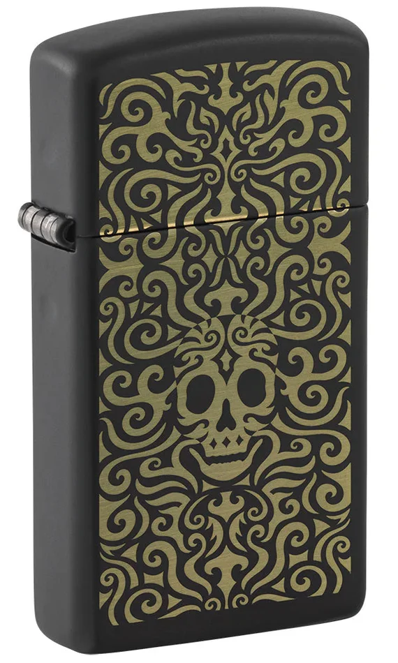 60006595 – ZIPPO SLIM Skull Design