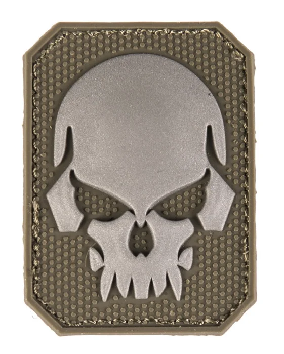 A60473 – SPORT ATTITUDE Patch Tête de Mort Crocs Vert