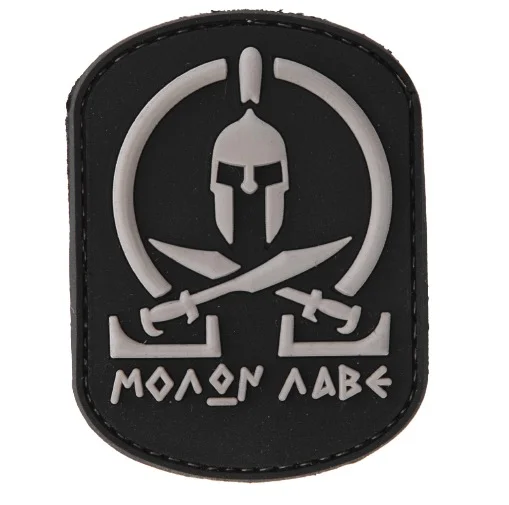 A68764 – Sport Attitude Patch PVC Molon Labe Noir