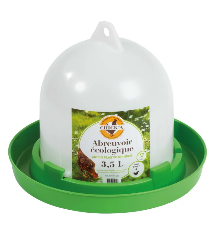 Abreuvoir volaille ligne verte 3.5 l