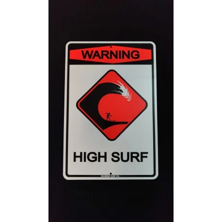 Accessoires SurfSurfpistols plaque déco metal Hight surf