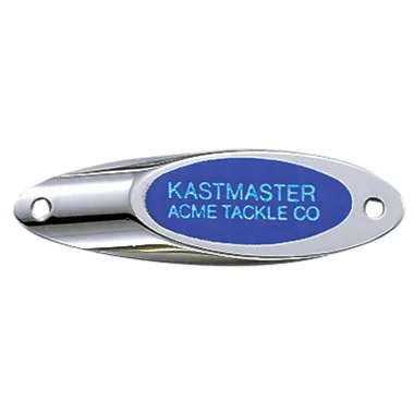 Acme Tackle Kastmaster Spoons – 1/2OZ – Chrome avec bande bleue