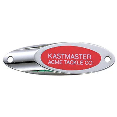 Acme Tackle Kastmaster Spoons – 1/2OZ – Chrome avec bande rouge