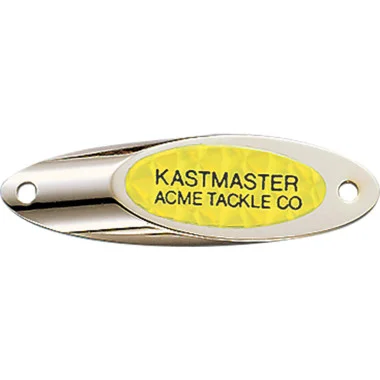 Acme Tackle Kastmaster Spoons – 12,7 g – Or avec bande réfléchissante jaune-vert