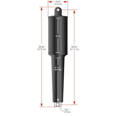 Actionneur Lenco 102XD Extreme Duty – 24 V – Course de 4-1/4″ – Matériel de 5/16″