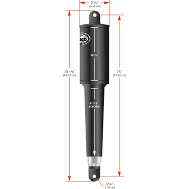 Actionneur Standard Lenco Série 102 – 12 V – Course 4-1/4″