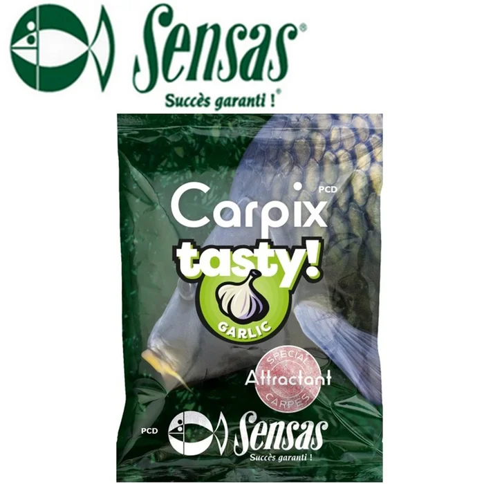 ADDITIF SENSAS CARPIX TASTY GARLIC VERT 300G