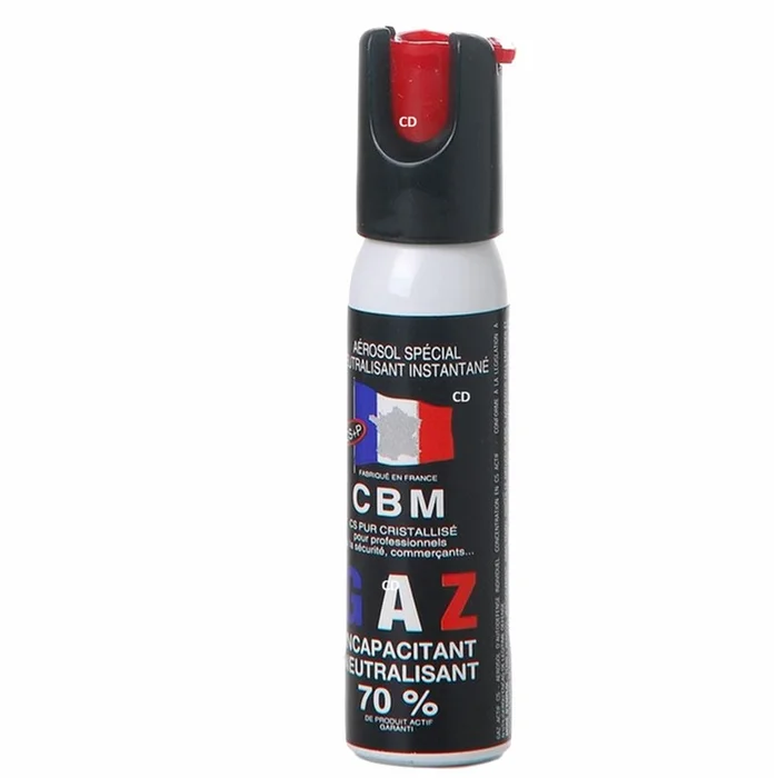 Aérosol Défense Gaz Cs Capot 1 /4 De Tour 25ml CBM