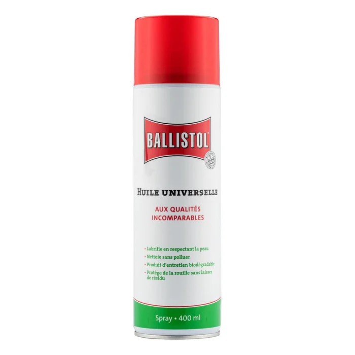 Aérosol Huile Universelle Ballistol – 400 ml – Protection et Entretien Polyvalent – Pour Armes et Matériel Outdoor