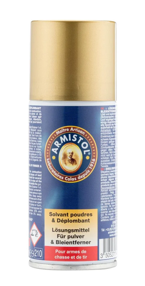 Aérosol solvant poudres et déplombant – Armistol