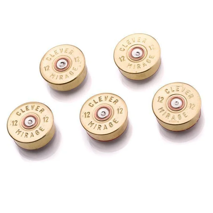 Aimants laiton Lucky Shot culot C/12 – Blister de 5