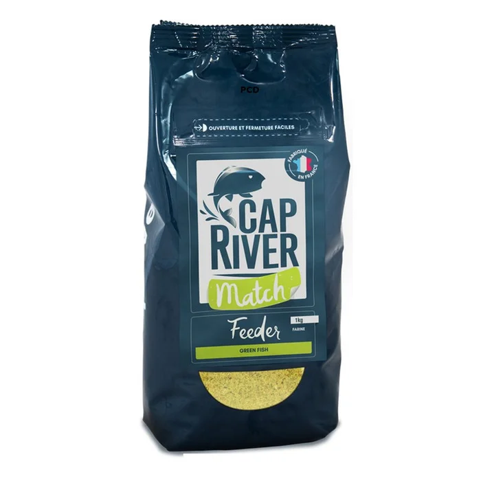Amorce Cap River Match Feeder Green Fish 1Kg