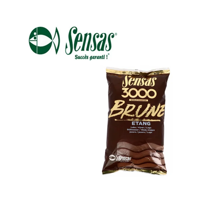 AMORCE SENSAS 3000 BRUNE ETANG 1KG