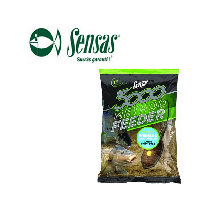 AMORCE SENSAS 3000 METHOD FEEDER BREMES ET GROS POISSONS 1KG