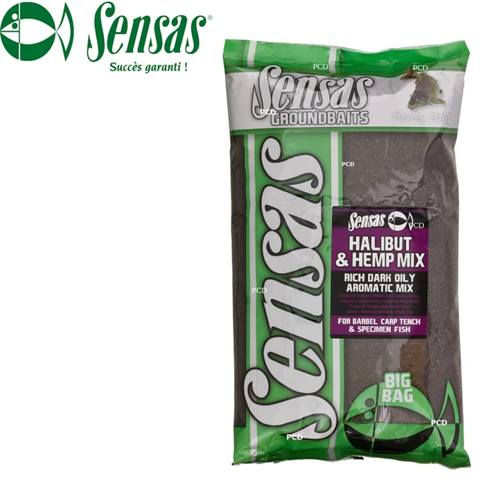 AMORCE SENSAS BIG BAG HALIBUT & HEMP MIX 2KG