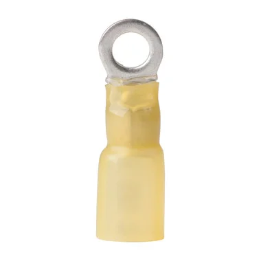 Ancor 12-10 #10 cosse à anneau thermorétractable jaune paquet de 25