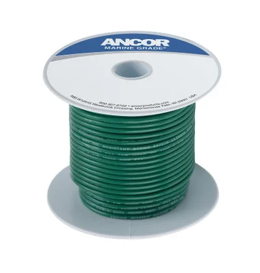 Ancor #8 Green 100′ Spool Tinned Copper