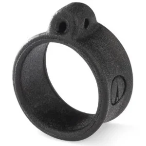 Anneau croisé VMC noir 5 mm