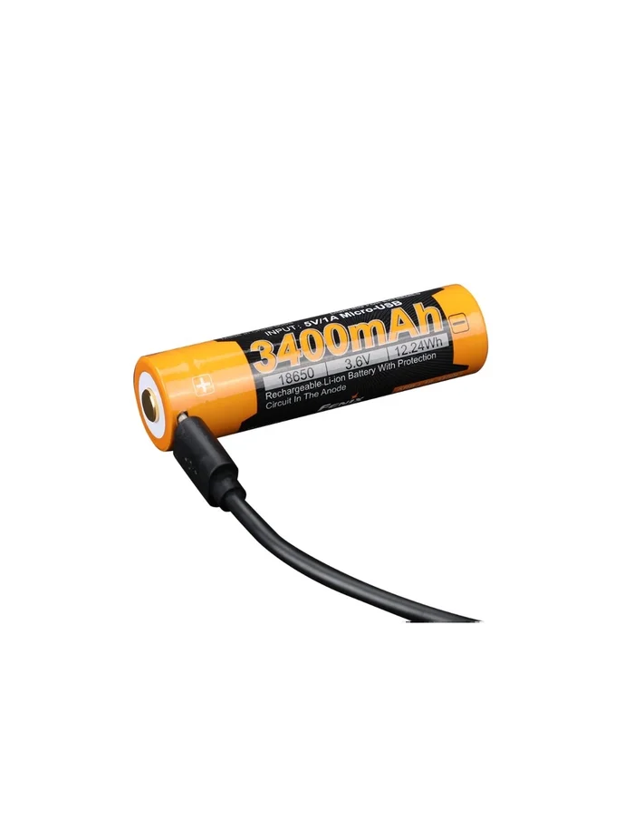 ARBL18-3400U – Fenix Accu 18650 USB 3400 mAh