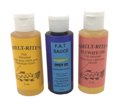 Assortiment d’huile d’éperlan et d’alose! – Pack de 3 bouteilles de 2oz