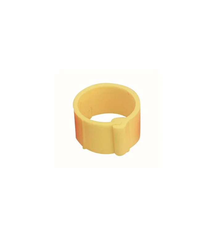 Bague jaune à clips 16 mm par 100